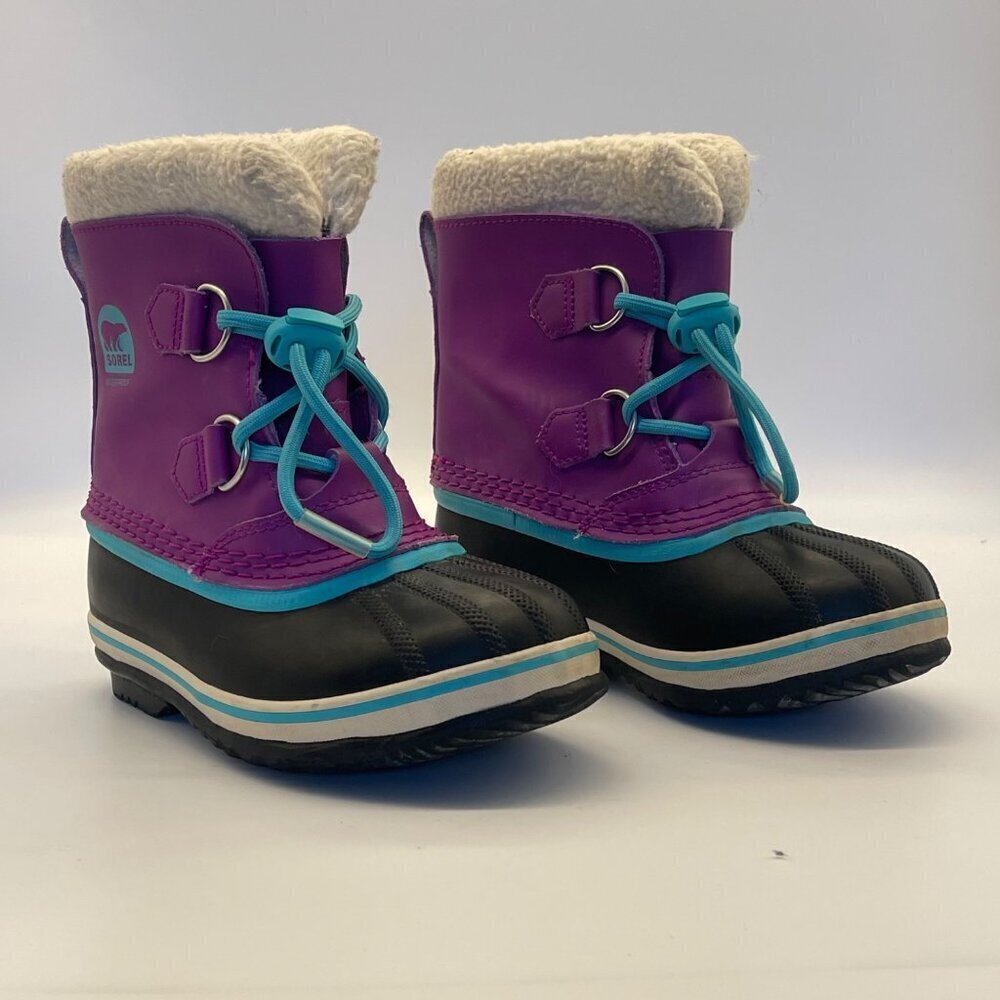 Sorel Yoot Pac Youth Waterproof Leather Winter Snow Boots – Size 12 - Picture 4 of 14